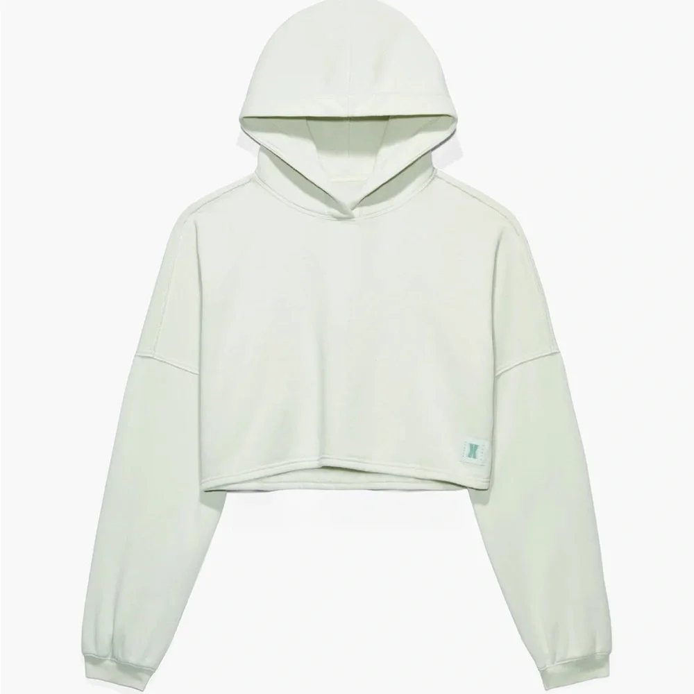 Savage X Fenty Minty White  Xssential Crop Hoodie - Picture 6 of 13